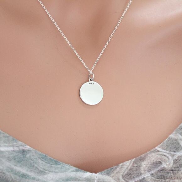 Sterling Silver Winter Storm Necklace, Sterling Silver Snow Flurry Necklace - Picture 4 of 5